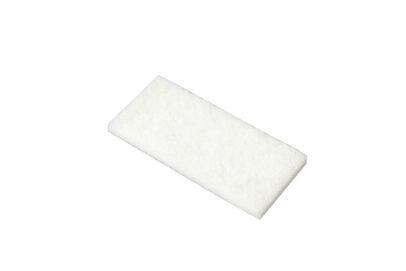 Floor Pads, White, Low Abrasion