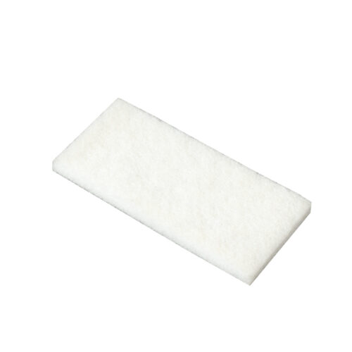 Floor Pads, White, Low Abrasion